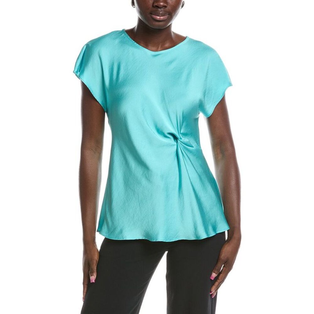 Joseph Ribkoff Womens  Side Knot Blouse, Blue